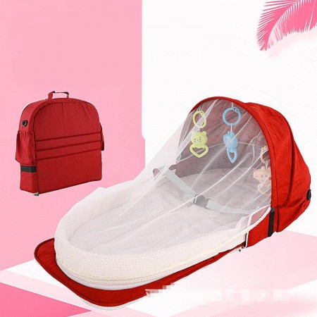 Baby Bed With Toys Mosquito Net