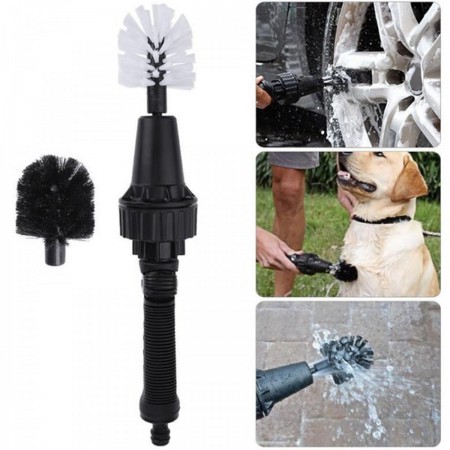 motor / car auto wheel trie rims cleaning brush water powder turbine