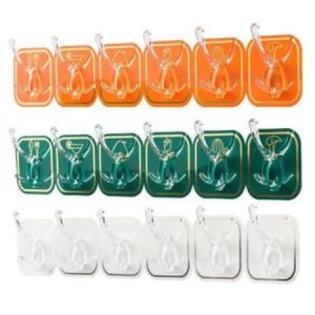 Light Luxury Punch-Free Six Row Hook
